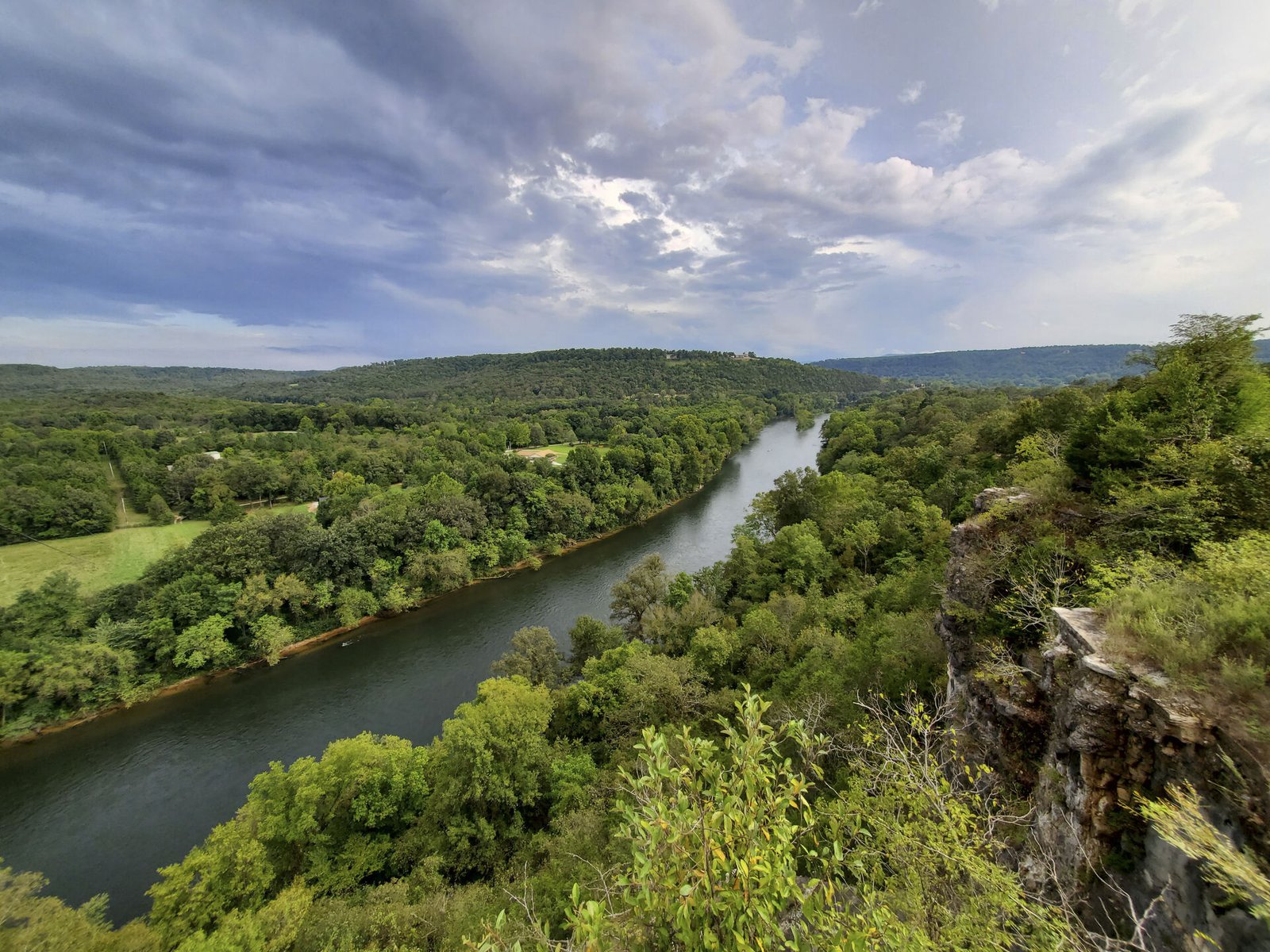 Norfork River valley overlook