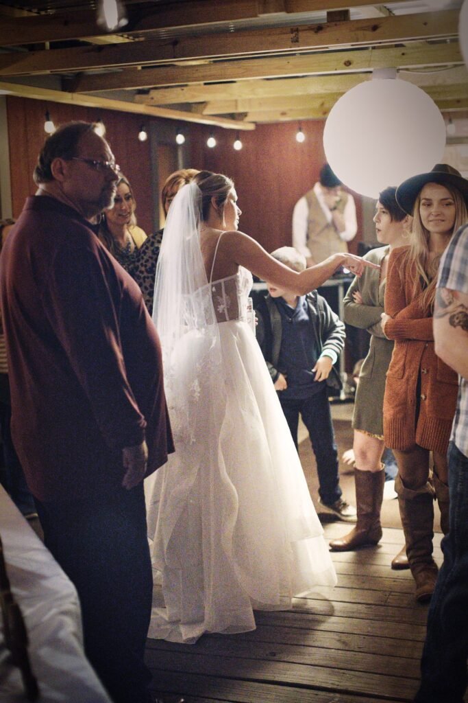 Real wedding at Grandpas Barn, Mountain Home AR