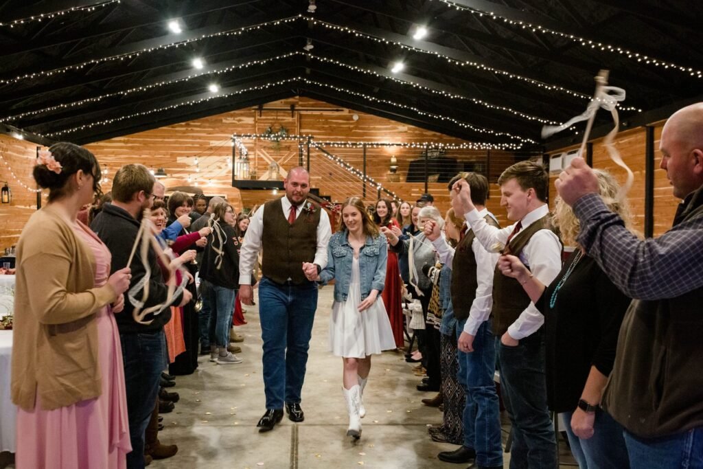Real wedding at Grandpas Barn, Mountain Home AR