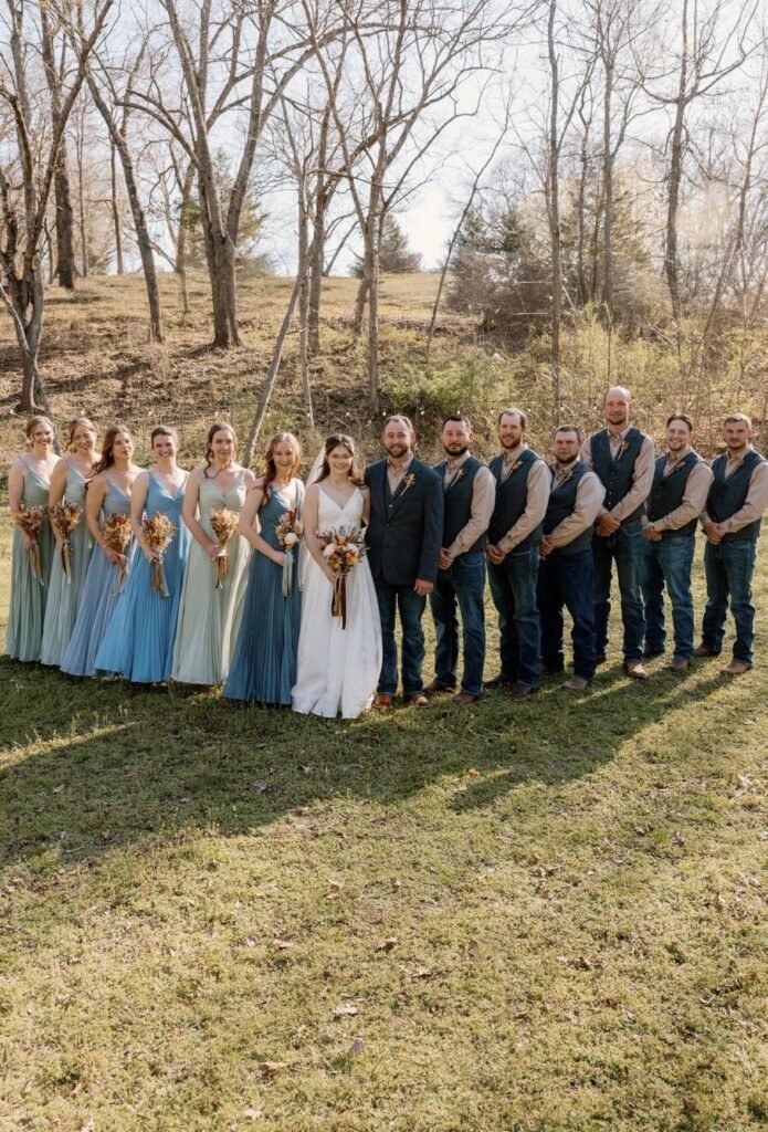 Real wedding at Grandpas Barn, Mountain Home AR